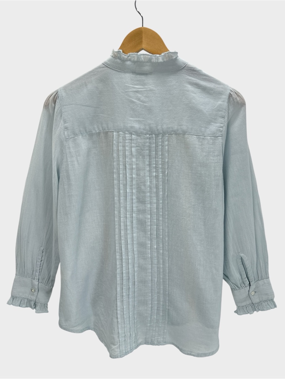 Sundance Cecilia Lace Pintuck Ruffle Blouse Prairie Cottage Romantic Heirloom PS - Picture 2 of 12